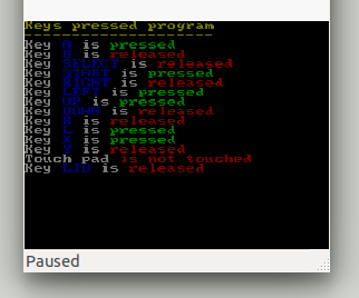 Captura del programa keysHeld.